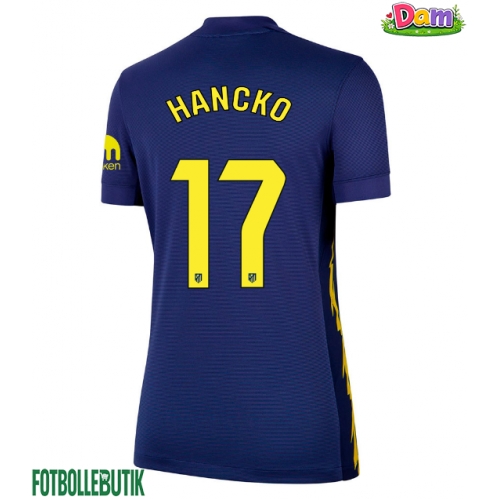 Atletico Madrid David Hancko #17 Bortatröja Kvinnor 2025-26 Kortärmad